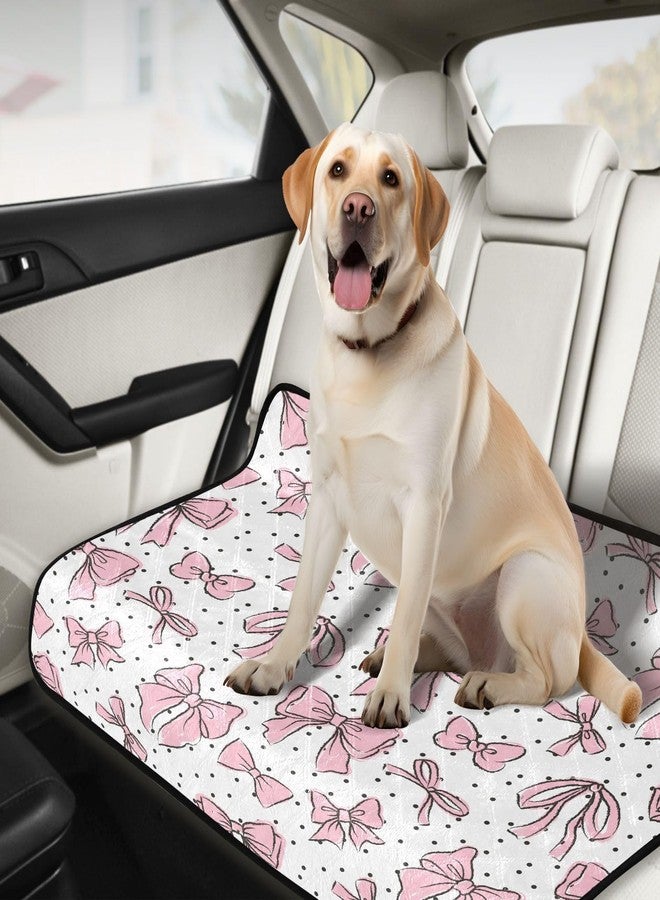 SDMKA Bow Pink Pee Pads for Dogs, 2-Pack Washable Puppy Pads Reusable Dog Pee Pad Non-Slip Training Pads for Potty, Crate, Bed, 24x36in + 36x42in - Image 5