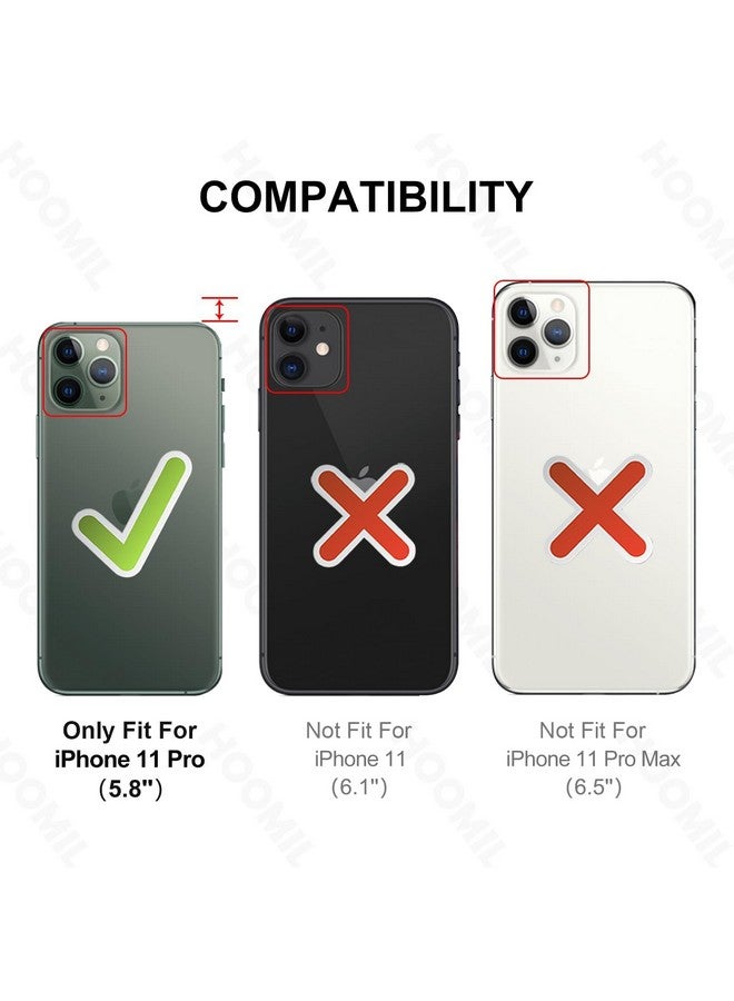 HOOMIL Case for iPhone 11 Pro 5.8-Inch, Non-Yellowing, Drop Protection, Anti-Scratch Transparent Hard Back Phone Cover - Crystal Clear - Image 2