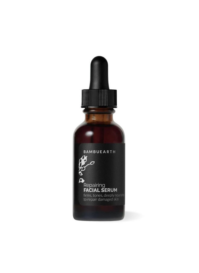 BambuEarth - Bambu Earth Organic Cold-Pressed Vitamin C Repairing Facial Serum (1 Oz) - Rosehip Oil Facial Serum For Even Skin Tone, Essential Oils To Recover From Hyperpigmentation & Sun Damage - Image 1