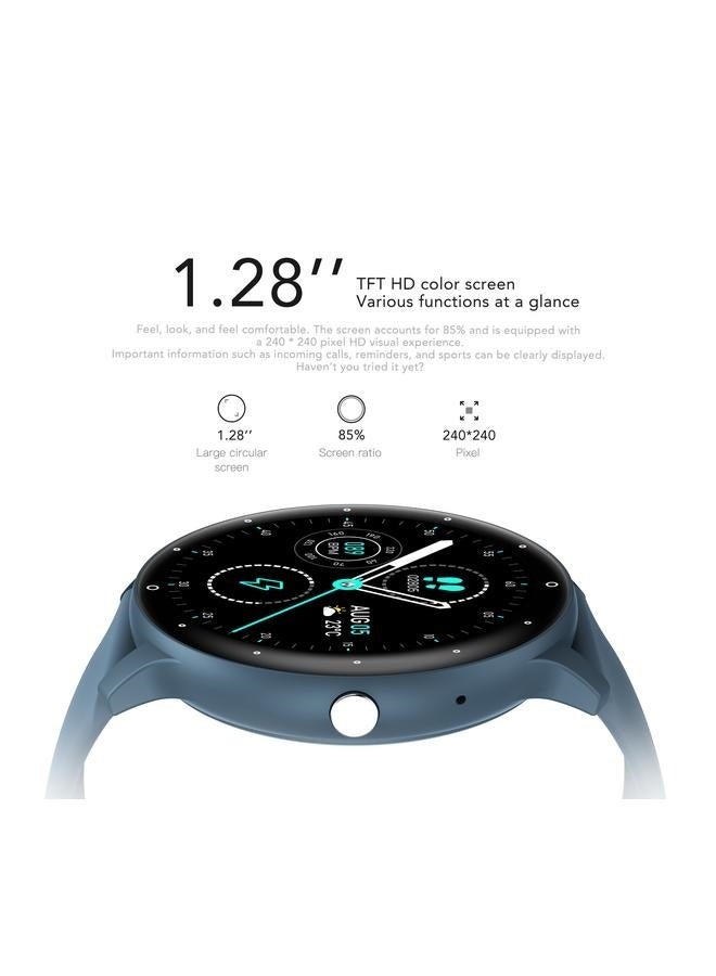 Smart Watch for Men Women(Answer/Make Calls), HD Fitness Tracker Watch Sport Modes, Monitor, IP68 Waterproof Activity Tracker Blue - Image 2
