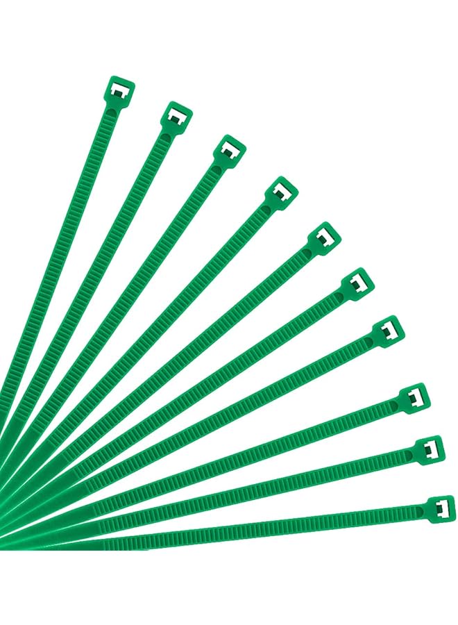 PROMASS promass Nylon Cable Zip Ties Self Locking Wire Ties MIN 40 Lbs Strength 8 Inch 500 Pack Green  - Image 1