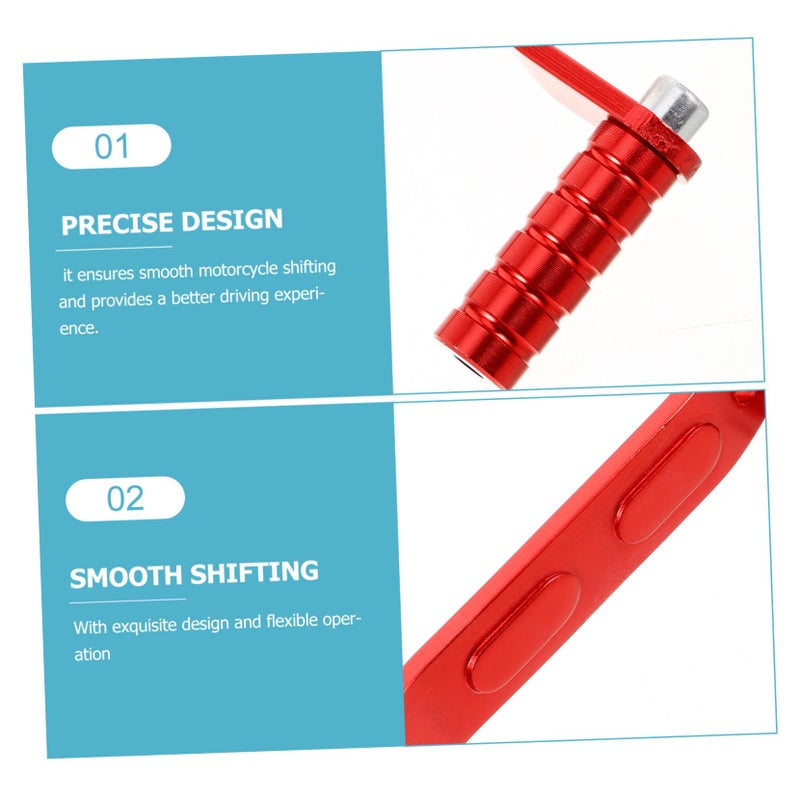 Motorcycle Shift Lever Red Dirt Bike Gear Lever Easy Installation Off Road Performance - Image 5