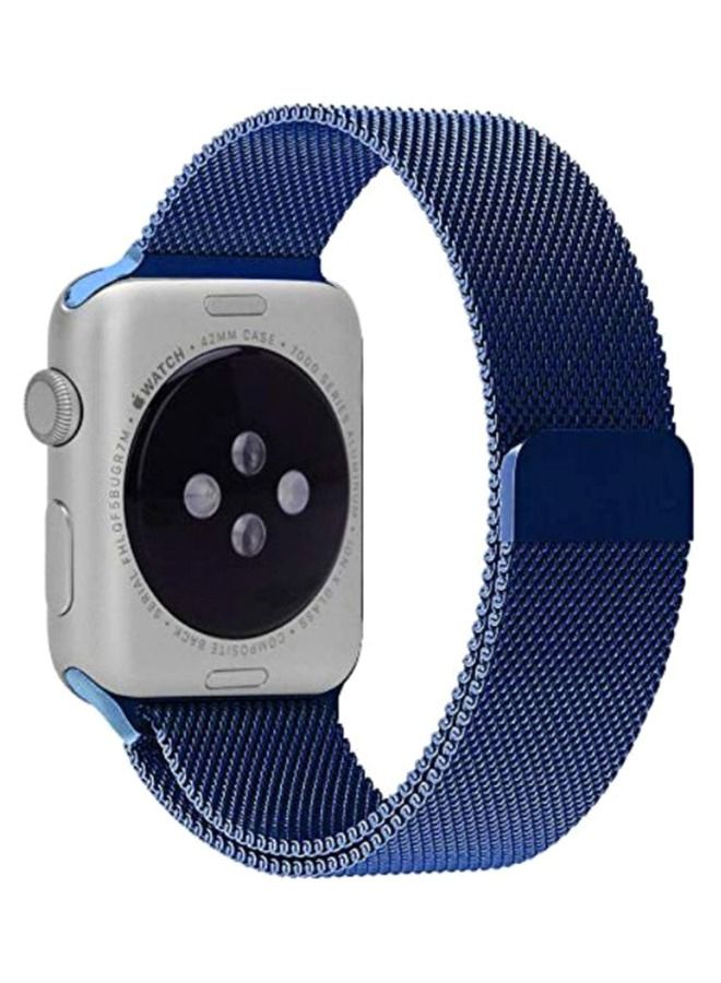 Replacement Band For Apple iWatch Series 5/6/7 42/44/45mm Blue - Image 3