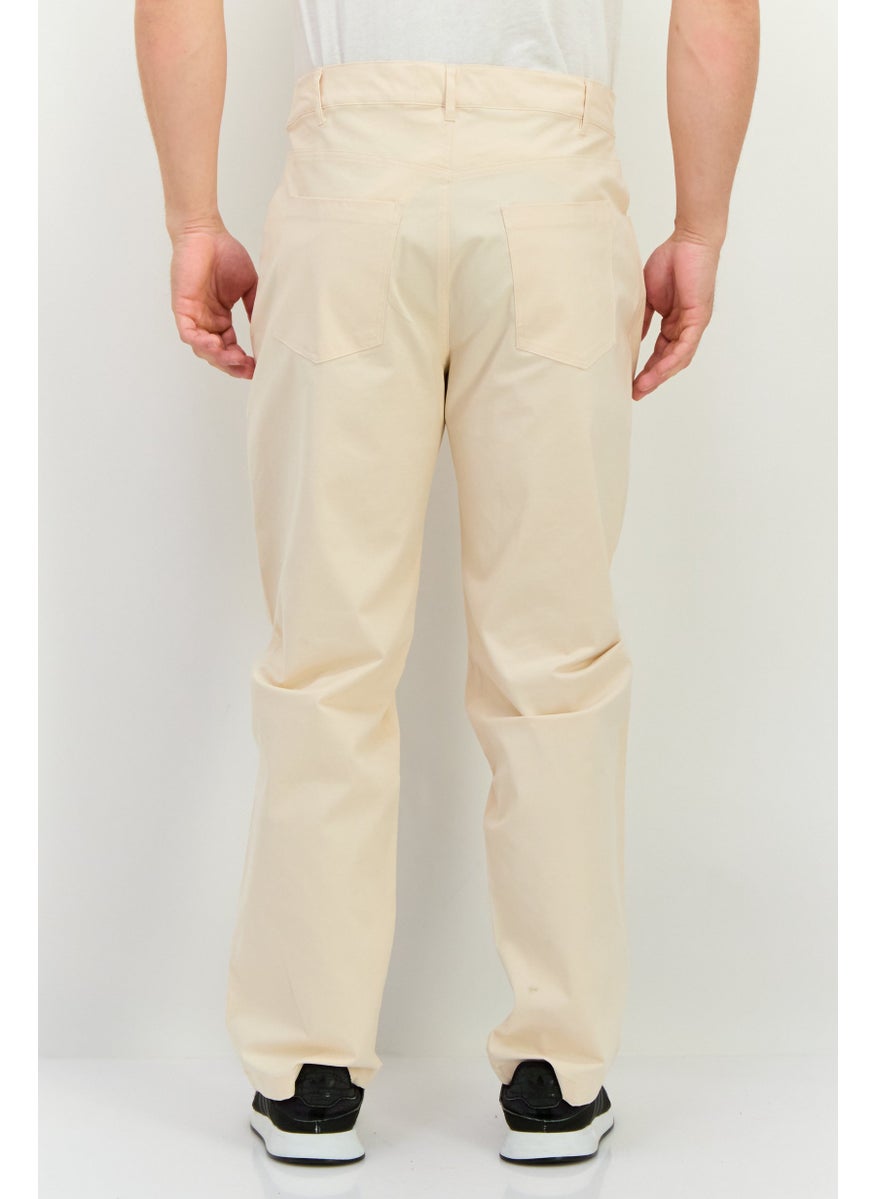 Champion Men Custom Fit Outdoor Straight Leg Pants, Beige  - Image 3
