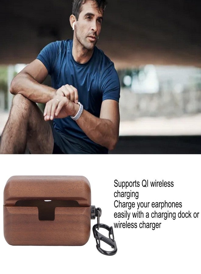 Sanpyl Walnut Wooden Case for AZ80 Earphones, Support Cordless Charging, Wood Protector Charging Case for Earbuds, Fine Polished Wood Protector with Soft Microfiber Lining - Image 3