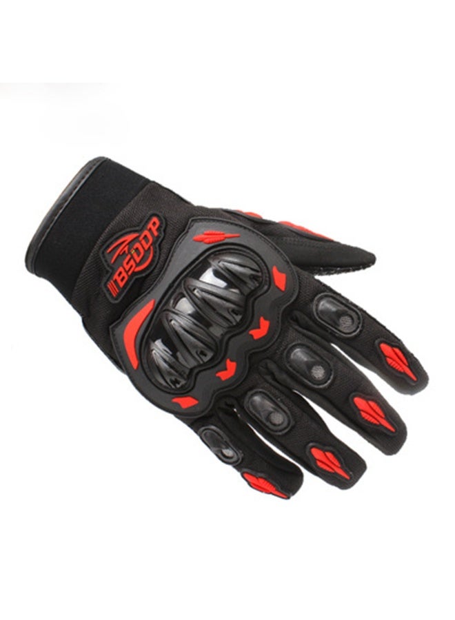 ركوب الدراجات النارية في الهواء الطلق كامل إصبع قفازات واقية للرجال تكتيكية غير انزلاق قفازات سباق التنفس للصيد التخييم التسلق - Image 1