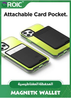 GROIC Black Phone Card Holder  Secure Phone Wallet, Ultra Slim Card Holder for Back of Phone, 3M Adhesive ID Card for iPhone, Galaxy and Most Smartphones  - Image 2