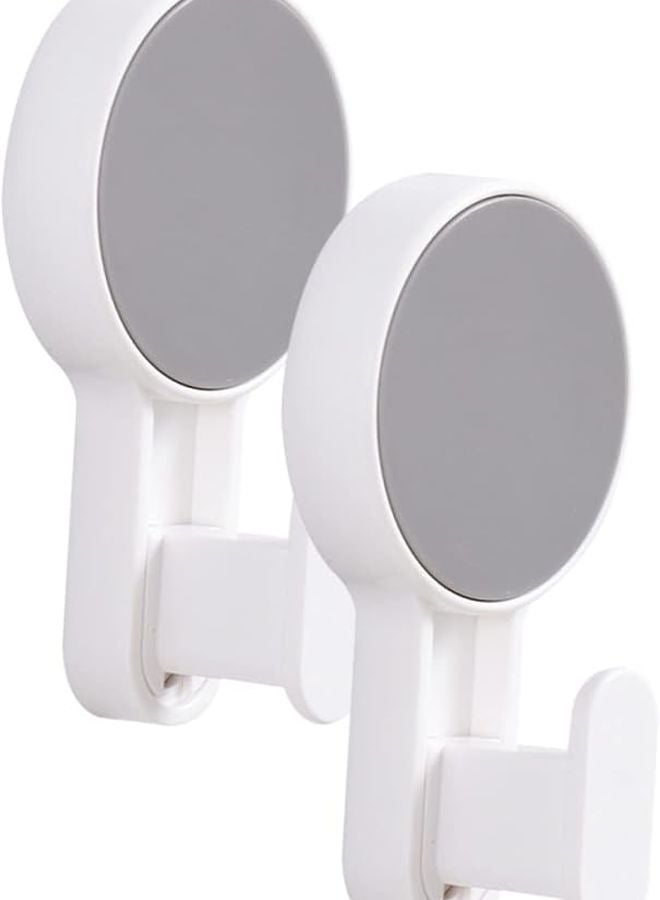 2Pcs Adhesive Wall Hooks for Bathroom Kitchen Towel Coat Hangers No Drilling Required - Image 1