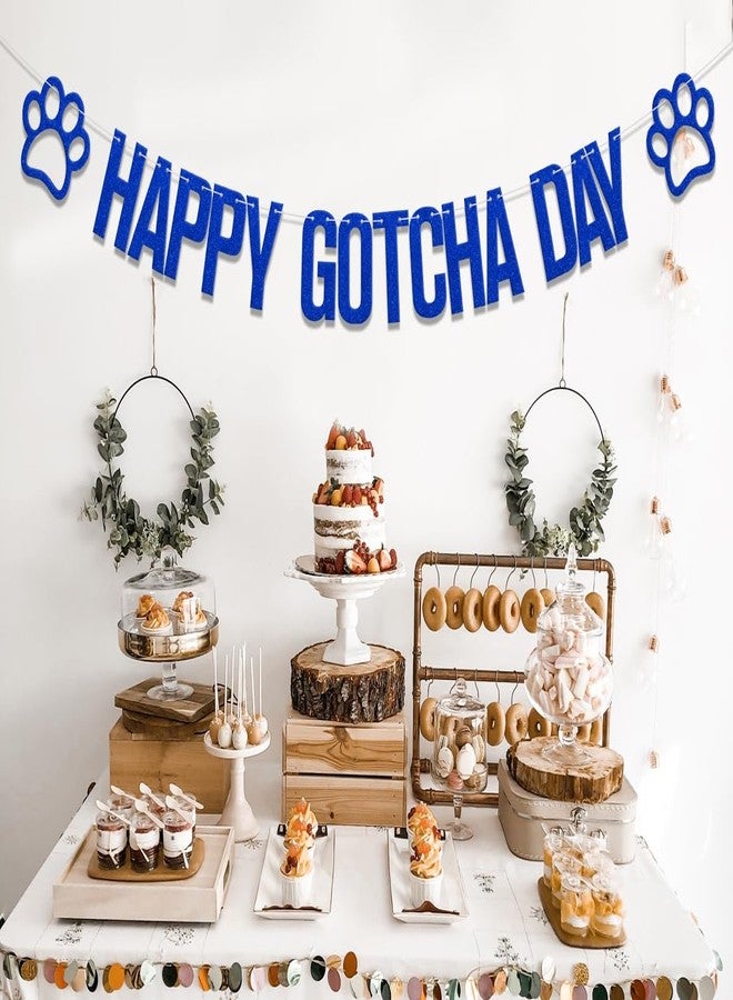 WFKLDF Happy Gotcha Day Banner, Dog Birthday Decorations, Pet Adoption Day Party Decor, Dog Cat Gotcha Party Decor Supplies - Image 4