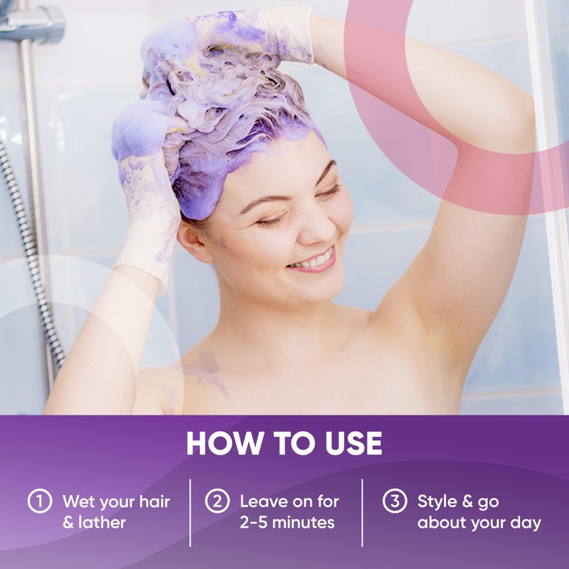 Get Back Gorgeous Purple Shampoo for Blonde Hair by GBG – Blonde Shampoo Instantly Eliminate Brassiness & Yellows - Brighten Blonde, Silver & Grey w/Celebrity Stylist Created Purple Toning Shampoo – 8oz - Image 4