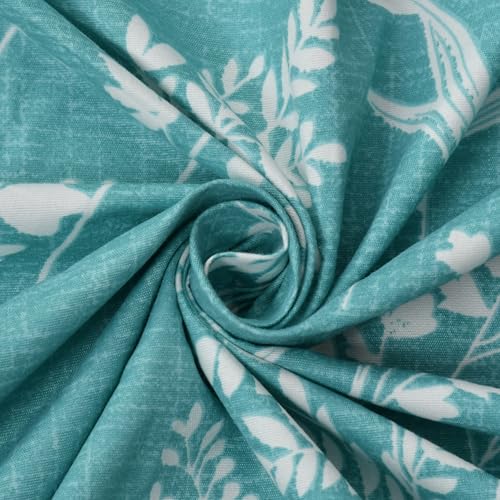 Castiqa Premium Cotton King Size Quilt Cover/Duvet Cover/Rajai Cover/Blanket Cover with Zipper 90 X 100 Inches (Aqua L) - Image 3