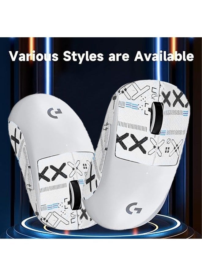 Generic - Logitech GPW Second-Generation Mouse Anti-Slip Sticker Wireless Gaming Mouse Anti Sweat Patch Mouse Nonslip Grip Tape Mouse Sweat-Proof Grip Mouse Protective Cover White X - Image 1