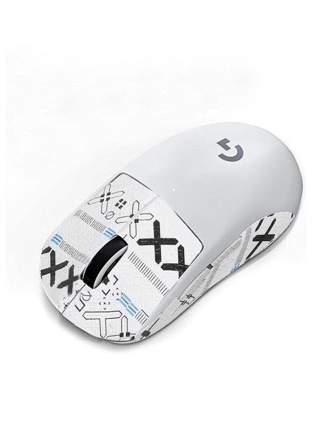 Generic - Logitech GPW Second-Generation Mouse Anti-Slip Sticker Wireless Gaming Mouse Anti Sweat Patch Mouse Nonslip Grip Tape Mouse Sweat-Proof Grip Mouse Protective Cover White X - Image 1