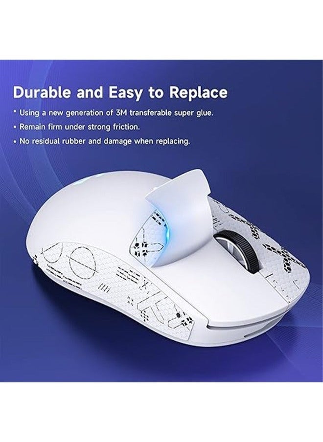 Generic - Logitech GPW Second-Generation Mouse Anti-Slip Sticker Wireless Gaming Mouse Anti Sweat Patch Mouse Nonslip Grip Tape Mouse Sweat-Proof Grip Mouse Protective Cover White X - Image 1