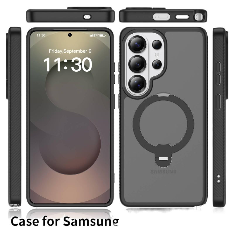 Shockproof iPhone 17 Pro Magnetic PC for iPhone 17 17 Air 17 Pro 17 Pro Max with 360° Rotating Kickstand and Shockproof and Anti Slip Grip - Image 2