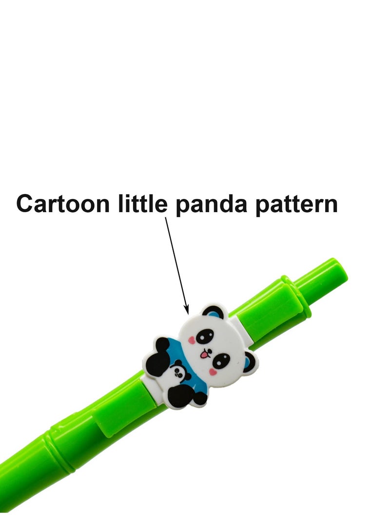 Excefore Gel Pens, Panda Pens Set 12, Cartoon Panda Green Bamboo Pens, Black Ink 0.5mmfor Students Classroom Prize School Supplies Stationery, Office School Supplies Home Writing - Image 5