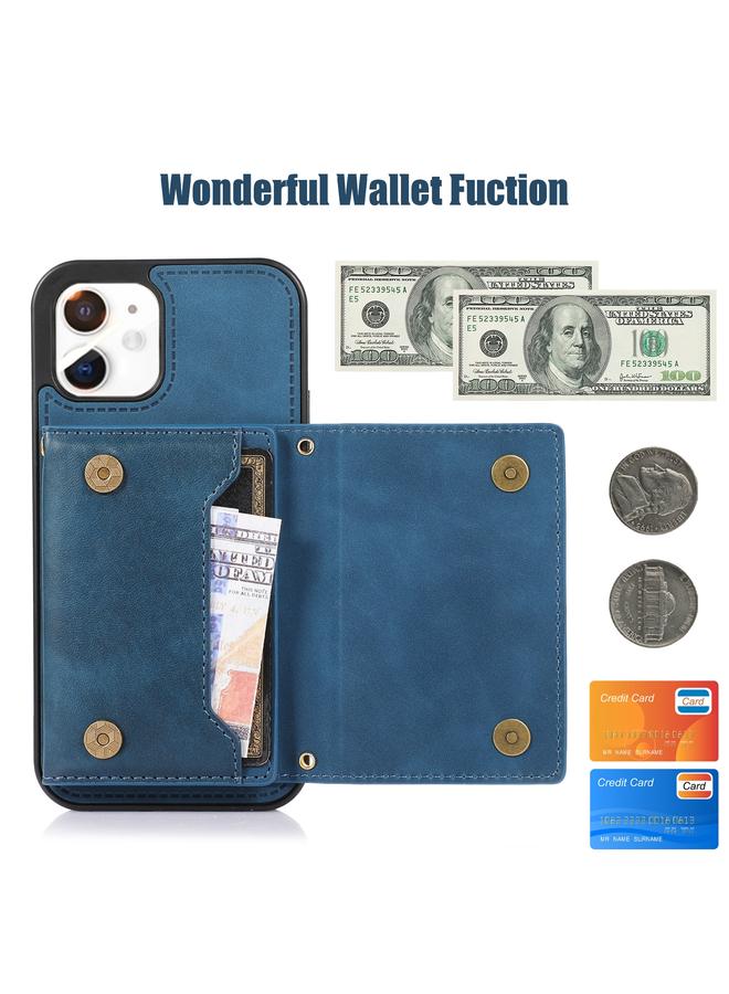 Zaboon Case For iPhone 12 Three-fold RFID Leather Phone Case with Lanyard - Image 5