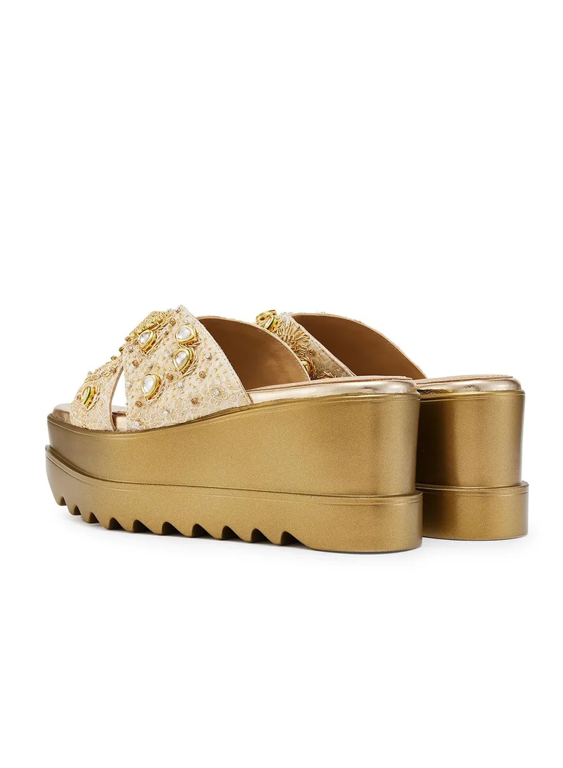 Anaar Anaar Vintage Vanity Sandals, Womens Festive, Special Occasion and Partywear Premium Sandals