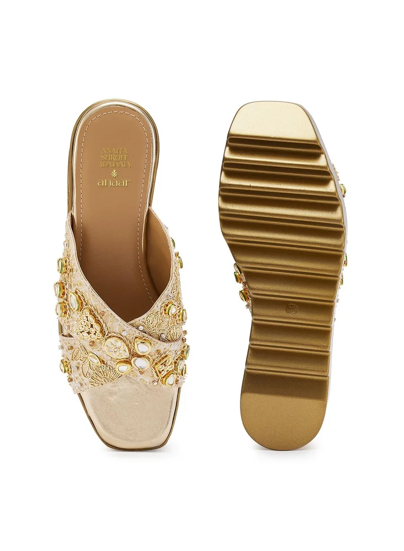 Anaar Anaar Vintage Vanity Sandals, Womens Festive, Special Occasion and Partywear Premium Sandals