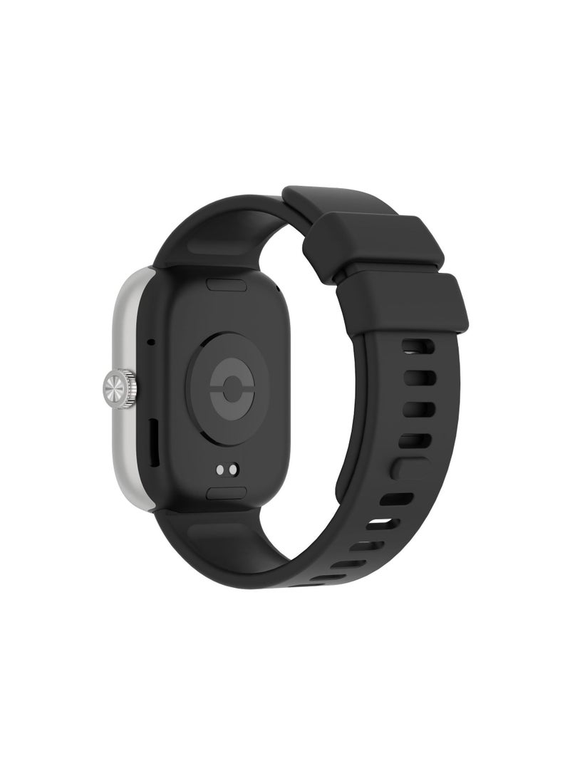 Generic Strap Compatible with Redmi Watch 5/4,Xiaomi Mi Band 9 Pro/8 Pro Soft TPU Adjustable Band for Men and Women,Black  - Image 2