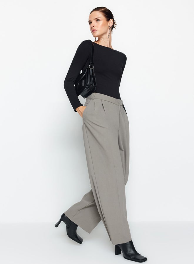 trendyol Black Cotton Stretchy Boat Neck Fitted Stretchy Knitted Blouse - Image 4