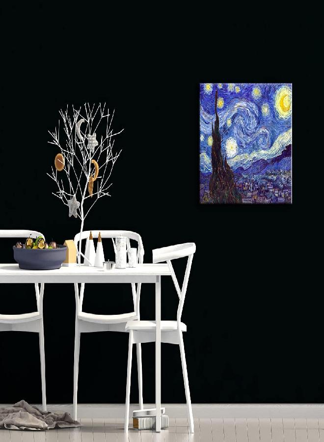 Wieco Art Wieco Art Starry Night Abstract Canvas Prints Wall Art of Van Gogh Famous Artwork Modern Gallery Wrapped Classic Sky Star Pictures Artwork for Living Room Home Office Decorations
