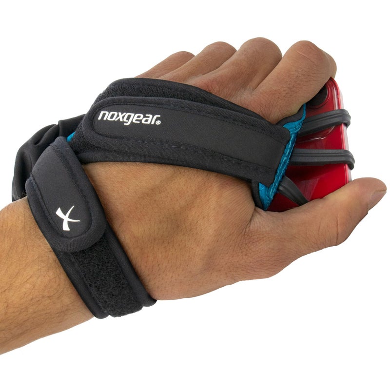 Noxgear Hand Held Phone Holder - Handheld Grip Phone Holder with Key Fob & Card Slot for Running, Jogging & Working Out - Compatible with All Phones (iPhone, Samsung & Google) - Machine Washable - Image 4