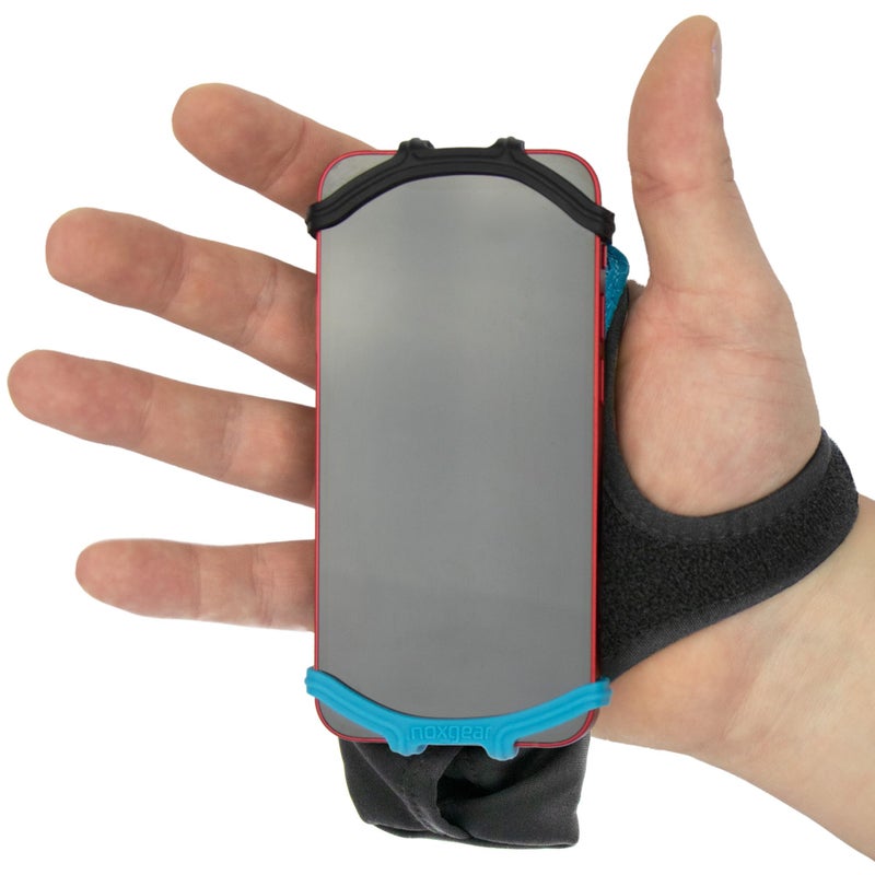 Noxgear Hand Held Phone Holder - Handheld Grip Phone Holder with Key Fob & Card Slot for Running, Jogging & Working Out - Compatible with All Phones (iPhone, Samsung & Google) - Machine Washable - Image 1