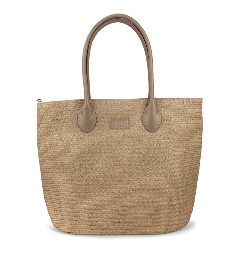 Hoxis Straw Rattan Women Tote Summer Beach Shoulder Handbag - Image 1