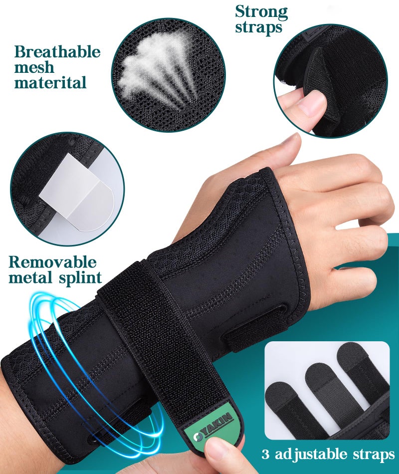 Oyakin Wrist Brace for Carpal Tunnel Night Support, Adjustable Wrist Splint for Tendonitis, Arthritis, Sprains, Wrist Pain Relief, Comfortable Hand Brace for Men and Women Right Left Hand - Image 5