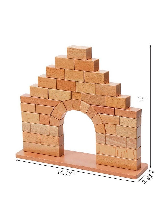 Kghios Montessori Toys Materials for Toddlers Roman Arch Bridge Science and Culture Teaching Materials Early Education Teaching Aids Children's Sense and Wisdom Building Blocks Toys 3 Years Old + - Image 2