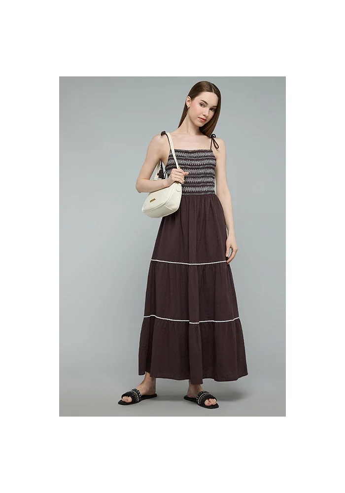 أر أند بي Shirred Strappy Tiered Dress