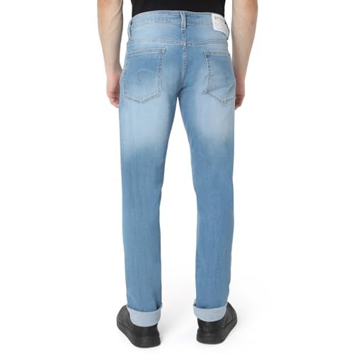 Spykar Men's Skinny Fit Low-Rise Casual Jeans Light Blue - Image 3