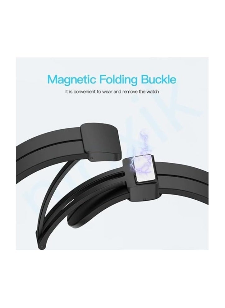 ELTRAZONE Watch Strap Silicone Belt Magnetic Clasp Boat Wave Call Pulse Smart Watch Strap Compatible - Image 3