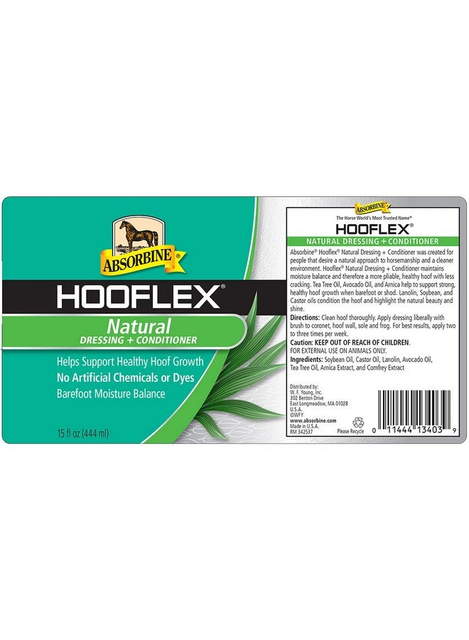 Absorbine Hooflex All Natural Dressing & Conditioner, 15Oz, Includes Applicator Brush - Image 2