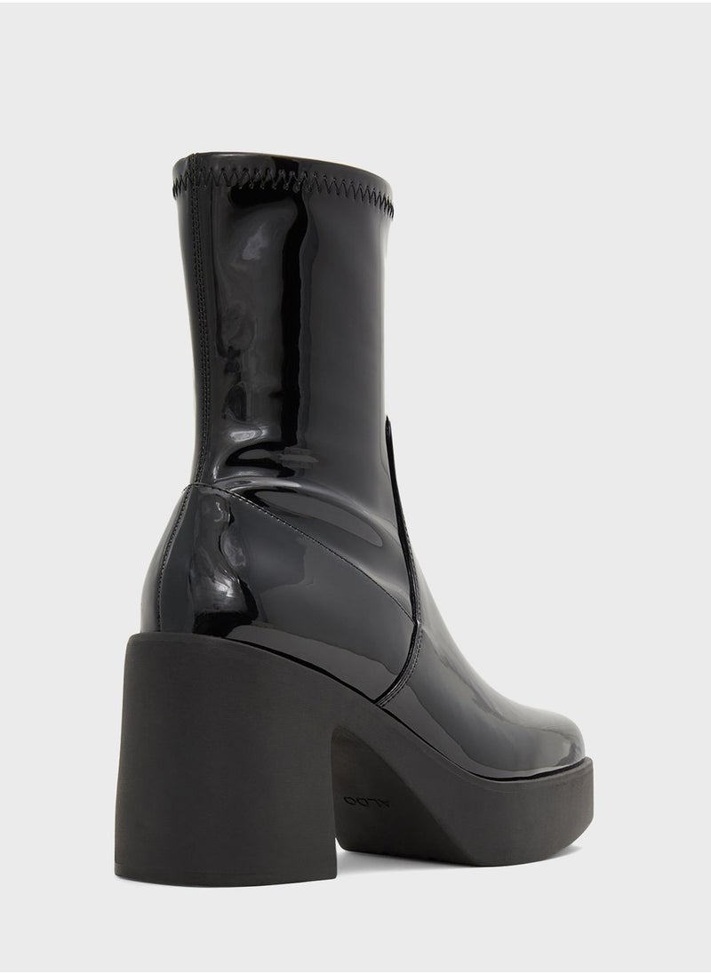 Upstep Mid Heel Ankle Boots