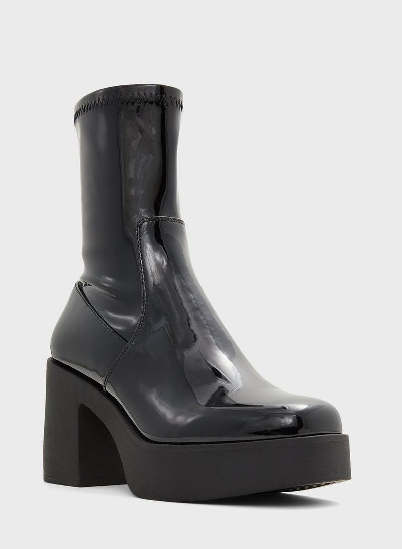 Upstep Mid Heel Ankle Boots