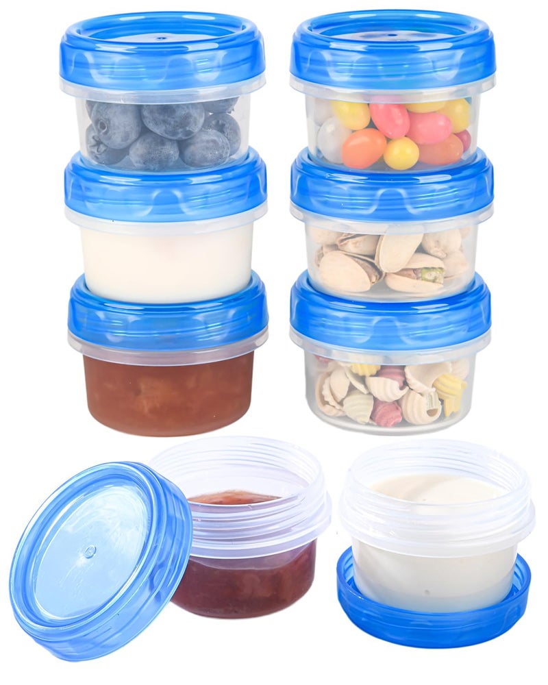 Atecare Salad Dressing Containers, [8 Pack*2 oz] Reusable Easy to Open Dressing, Condiment, Sauce, Dip Containers to Go With Leak-Proof Twist Top Lids, Bpa Free, Safe For Microwave, Freezer, Dishwasher - Image 1