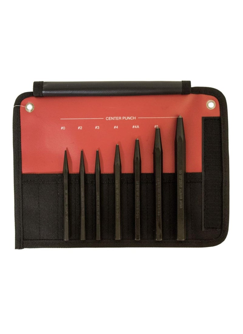 Mayhew Tools Mayhew Tools 60007 Center Punch, 7-Piece Set, Black Oxide Finish 