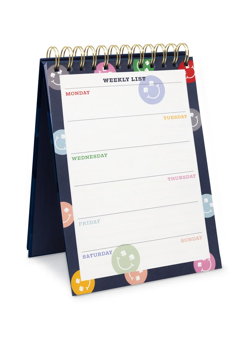 Kate Spade New York Spade Smiley Weekly Desktop Planner
