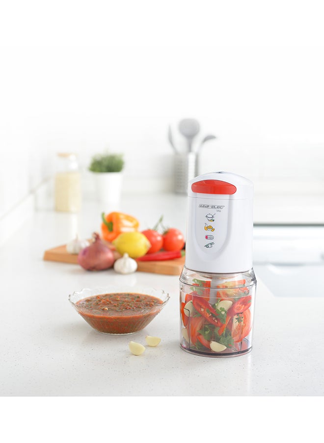 ALSAIF-ELEC Stainless Vegetables Chopper 450 W S7611 White/Red - Image 2
