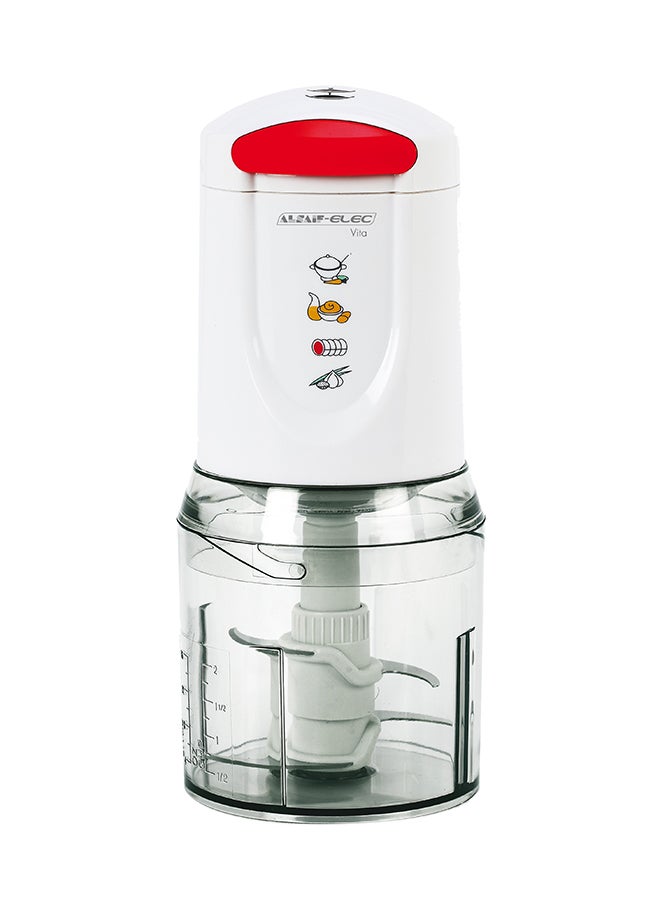 ALSAIF-ELEC Stainless Vegetables Chopper 450 W S7611 White/Red - Image 1