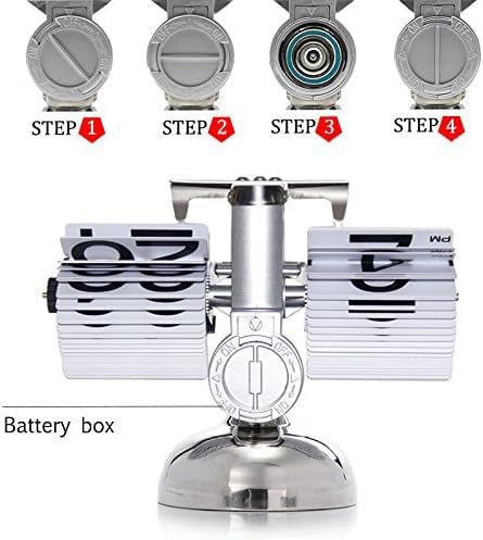Samip Electronic Automatic Page Turning Alarm Clock Digital Auto Flip Single Stand Home Desk Table Clock - Image 4