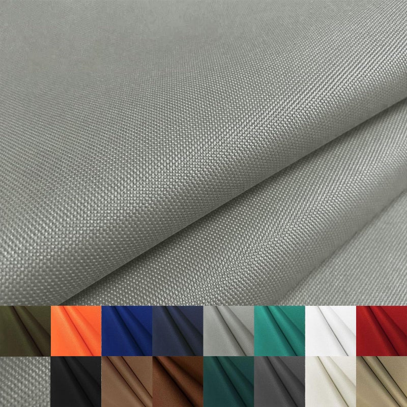Foreate Waterproof Canvas Fabric by The Yard 600D Upholstery Fabric for Chairs 58 Wide Indoor Outdoor Water Resistant Canvas Polyester Material Sewing DIY Cloth 1 Yard Silver Grey