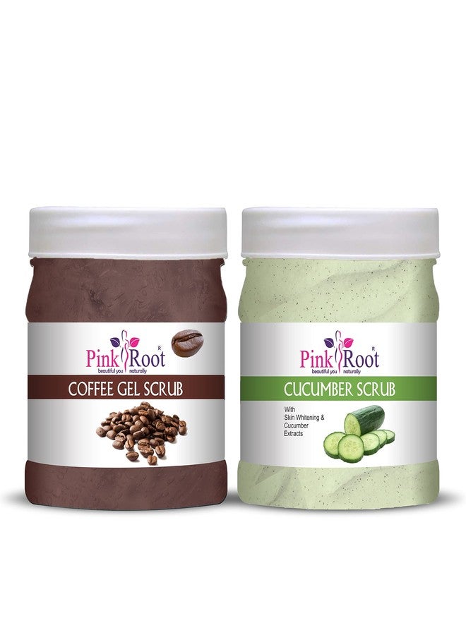 Pink Root Cucumber Scrub 500gm With Coffee Gel Scrub 500gm - Image 1