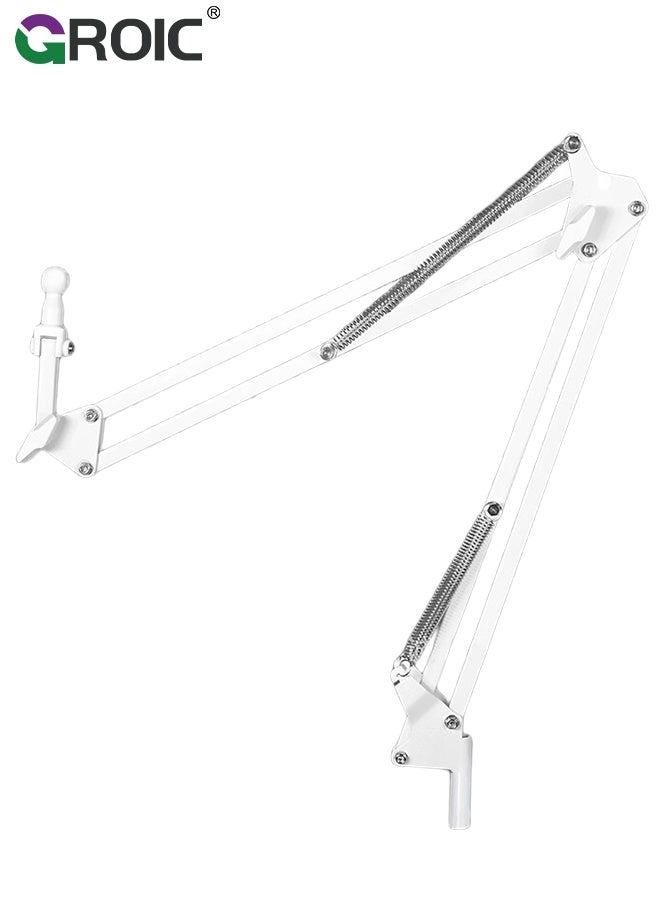 GROIC Tablet Holder for Bed, Adjustable and Foldable Tablet Bed Stand Mount with 360 Degree Rotation for iPad pro, iPad, iPhone, Samsung Galaxy, and All 4.7-12.9" Devices