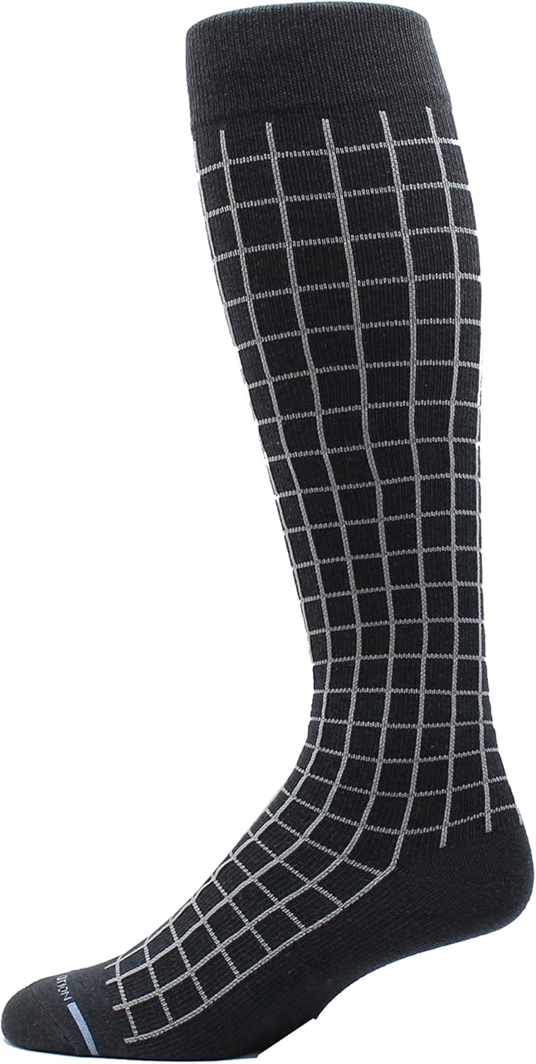 Dr Motion 4 Pairs Men's Athletic Traveler Graduated Compression Knee High Socks - Image 4