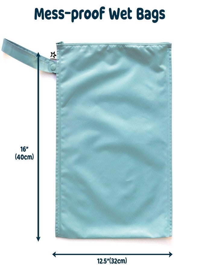 Tiny Twinkle Baby Girls Loop Handle Travel Accessory- Packing Organizer, Rainforest, 2 Pack Wet Bags, Loop Handle - Image 5