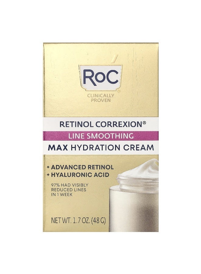 RoC, Retinol Correxion, Line Smoothing Max Hydration Cream, 1.7 oz (48 g) - Image 2