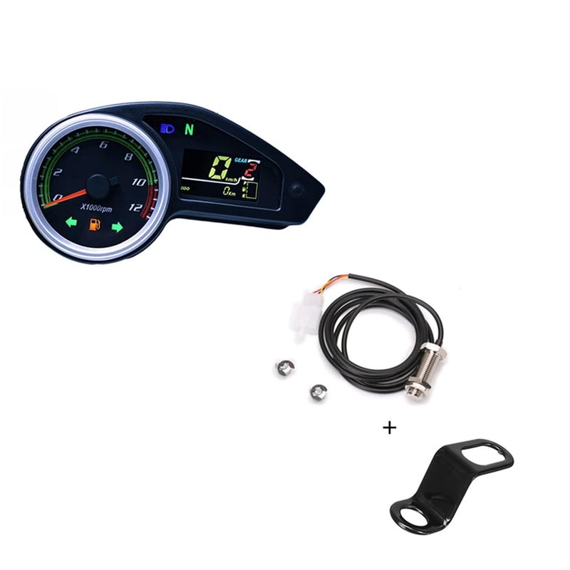 DEMULAX Motorcycle Odometer Speedometer Tachometer Cluster - Image 1